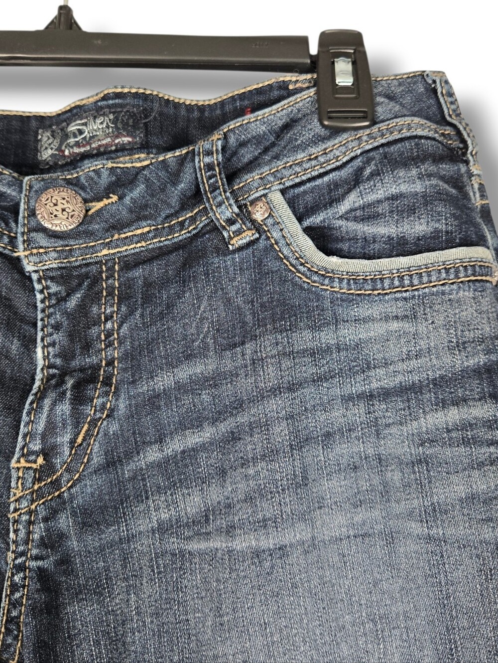 Silver Suki Low Rise Straight Leg Jean Womens Size 32 - Picture 13 of 15